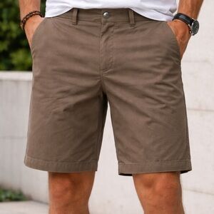 Lululemon athletica Men's ABC Classic Tan Flat Front Shorts 9” Long